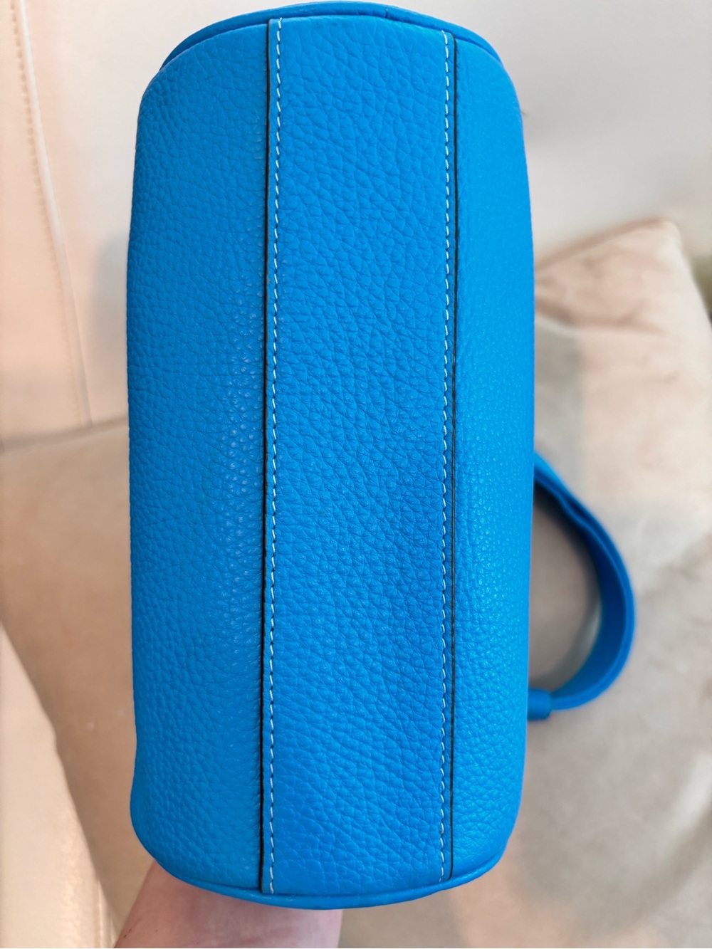 COACH Lacey “Electric Blue" Pebbled Leather Mini Crossbody Bag $398+ - Picture 11 of 16